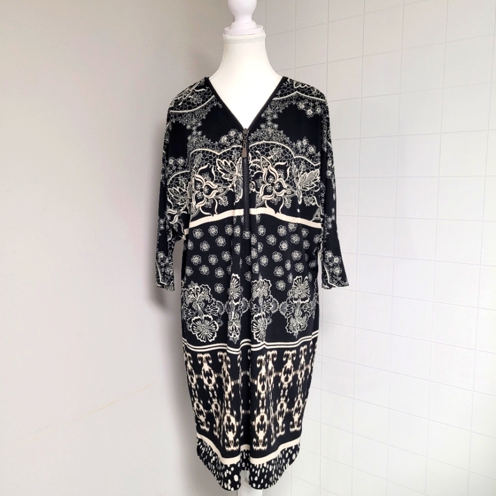 Zipper front tunic
